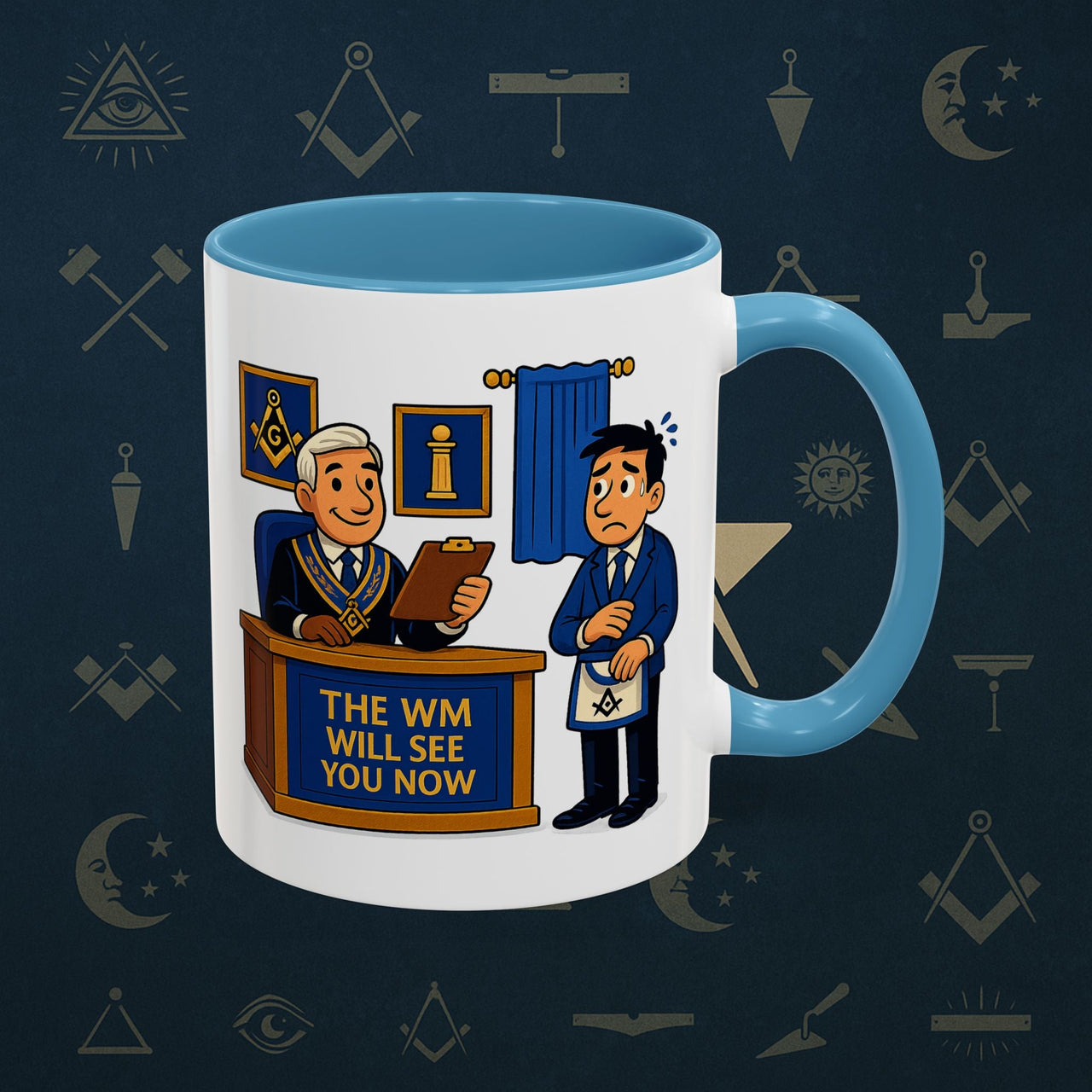 Masonic Mugs - The Masonic Moment - Worshipful Master Printify