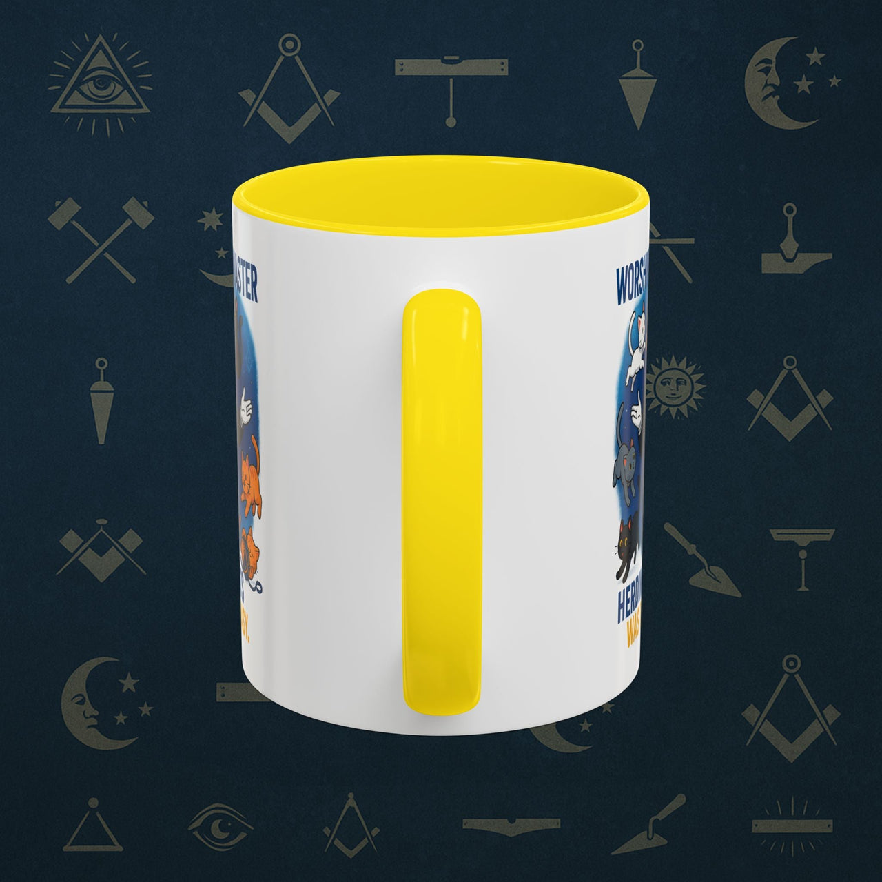 Masonic Mugs - Masonic Cats Assemble - Worshipful Master Printify
