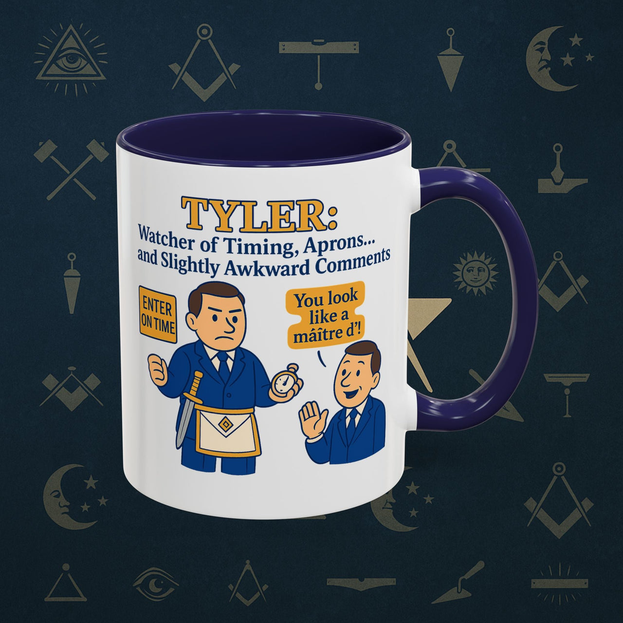 Masonic Mugs - Tyler's Awkward Moment - Tyler Printify