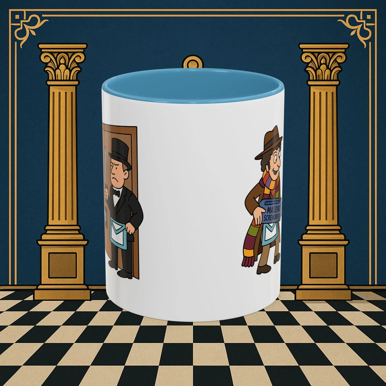Masonic Mugs – Master of Improvisation (Accent Coloured 11oz Mug) Printify