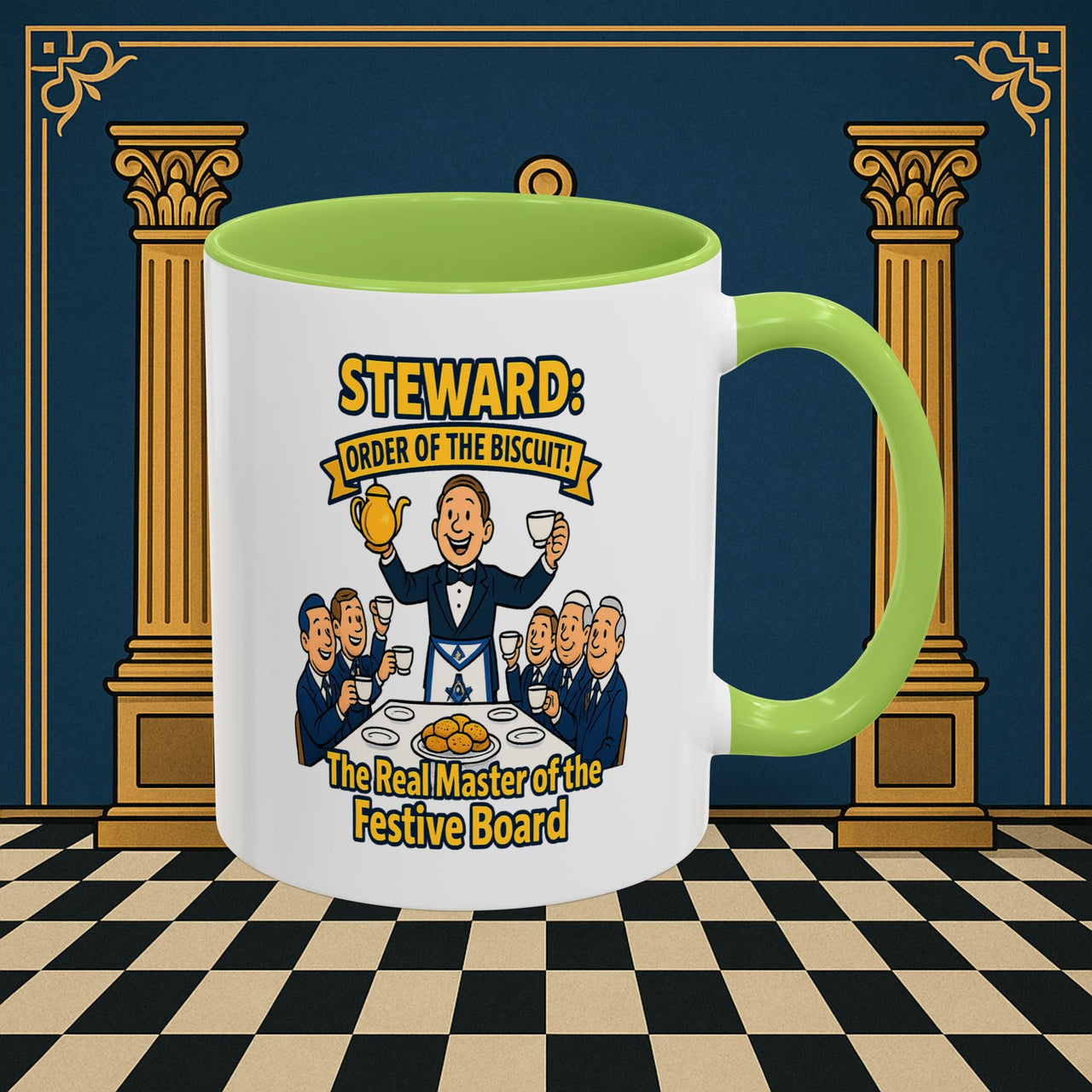 Masonic Mugs - Masonic Tea Party - Steward Printify