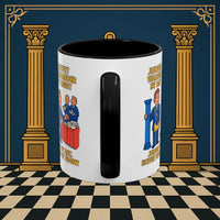 Masonic Mugs - Day/Night Professional: Dual Persona Comic Illustration, Junior Warden Printify