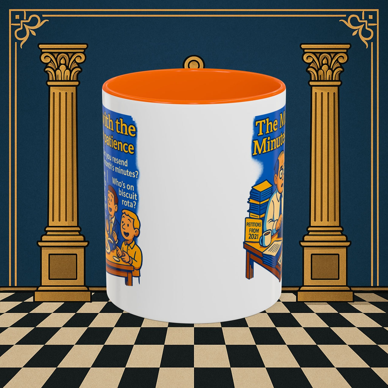 Masonic Mugs - Bureaucratic Blues - Secretary Printify
