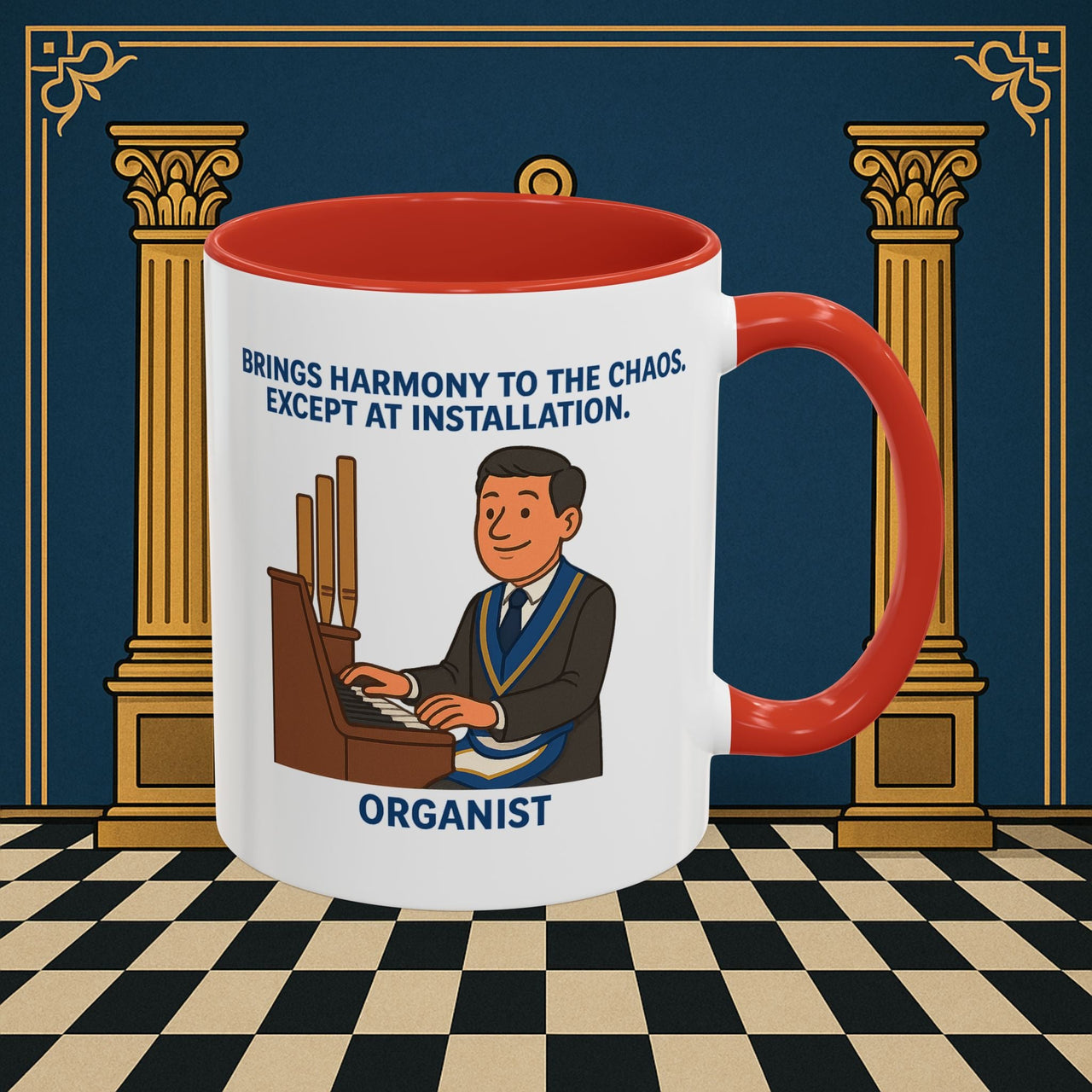 Masonic Mugs - Harmony Amid Chaos - Provincial Organist Printify