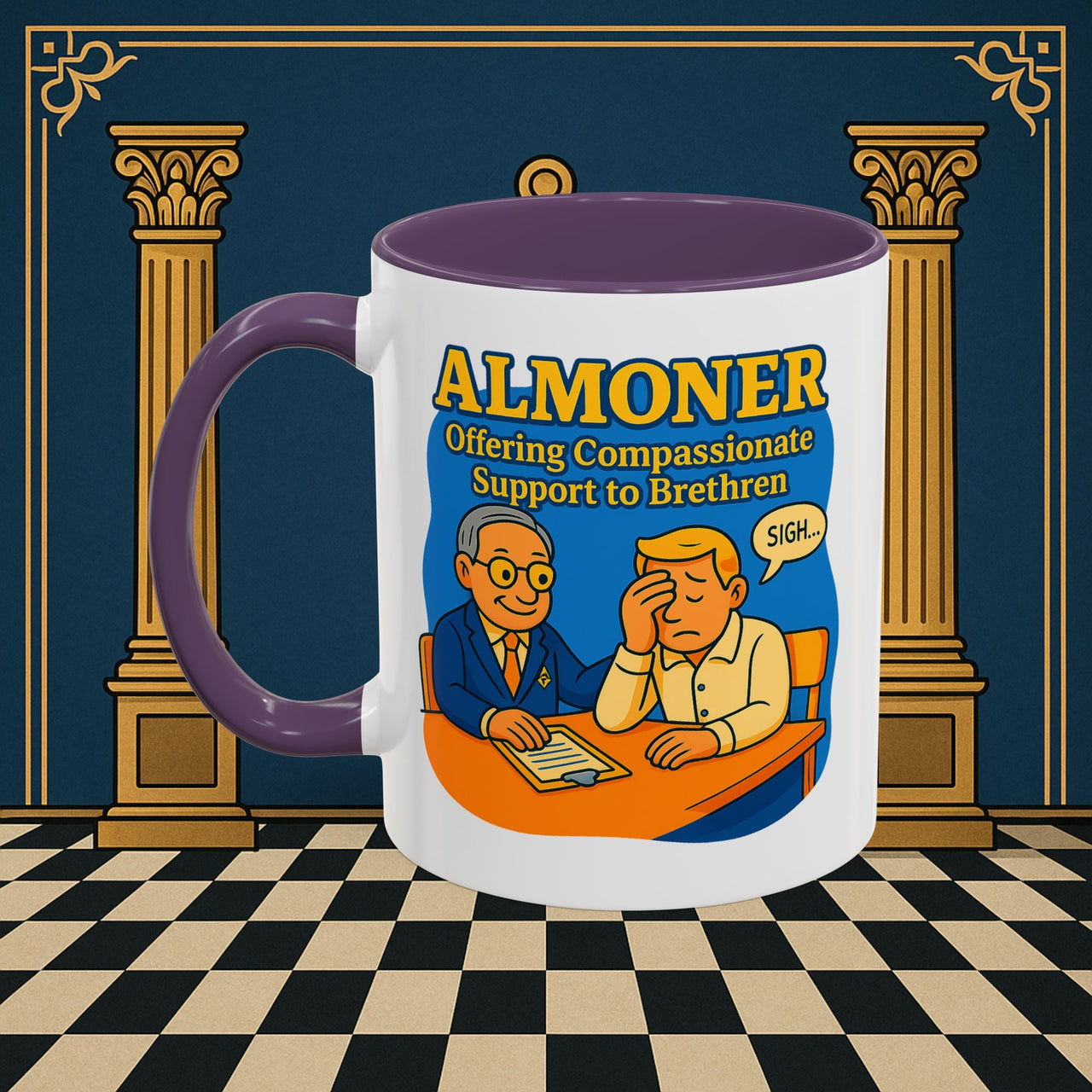 Masonic Mugs - Bureaucratic Empathy - Almoner Printify