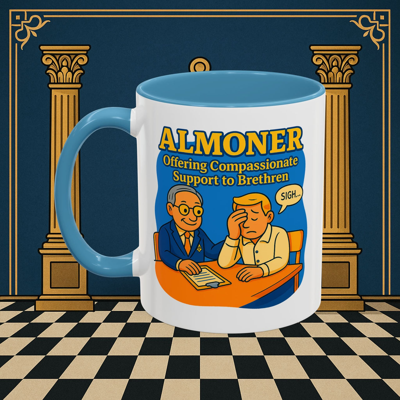 Masonic Mugs - Bureaucratic Empathy - Almoner Printify