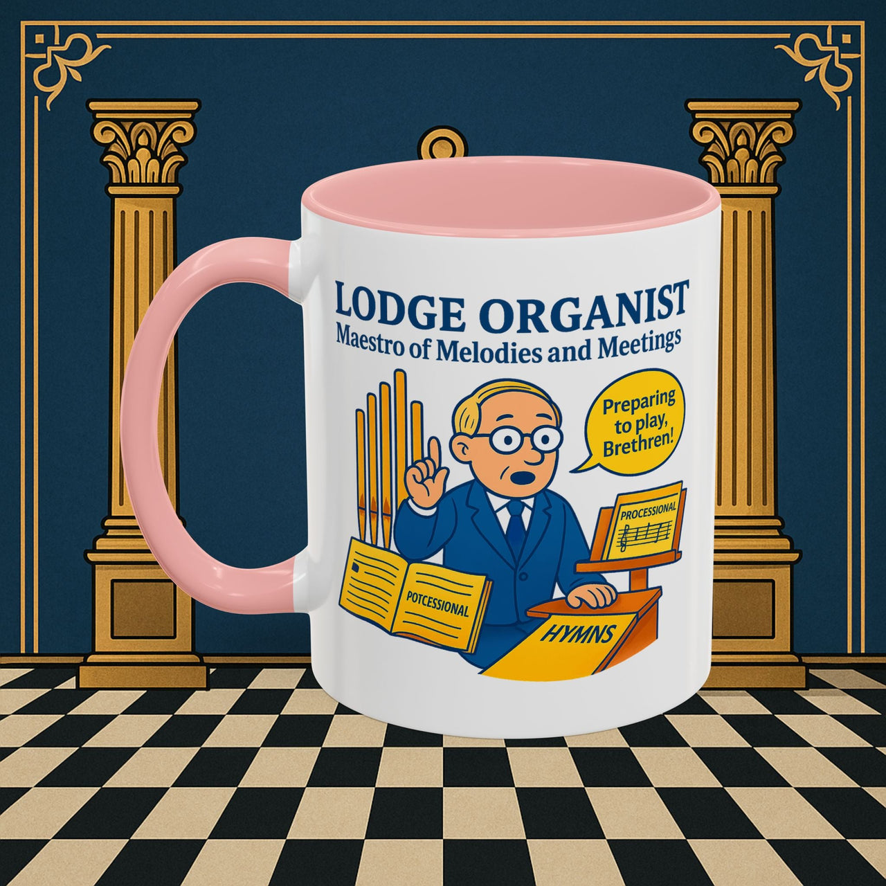 Masonic Mugs - Maestro of Melodies - Organist Printify