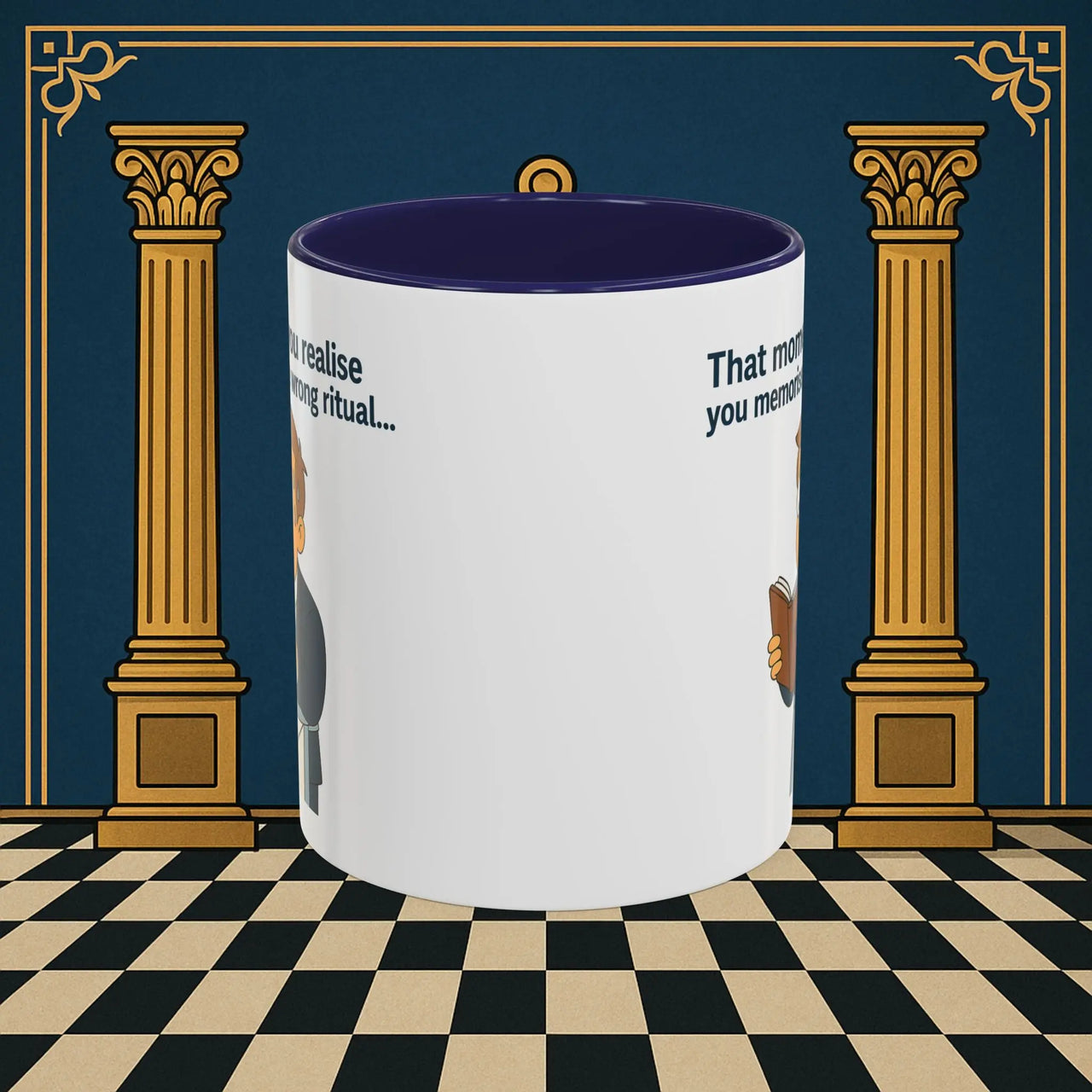 Masonic Mugs Ready to Go – Wrong Ritual (Accent Coloured 11oz Mug) Printify