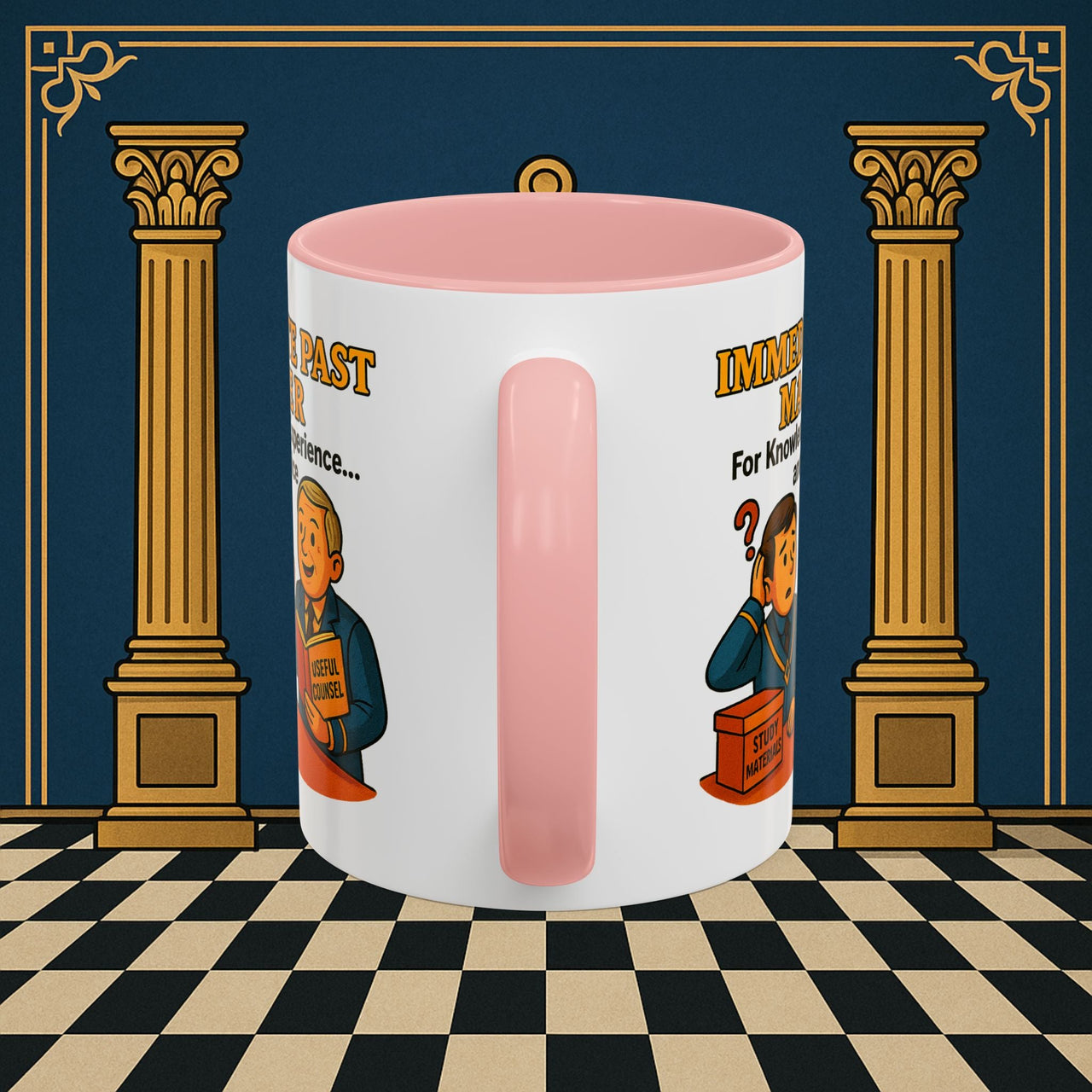 Masonic Mugs - Accent Coloured 11oz Mug - Wisdom Transfer Printify