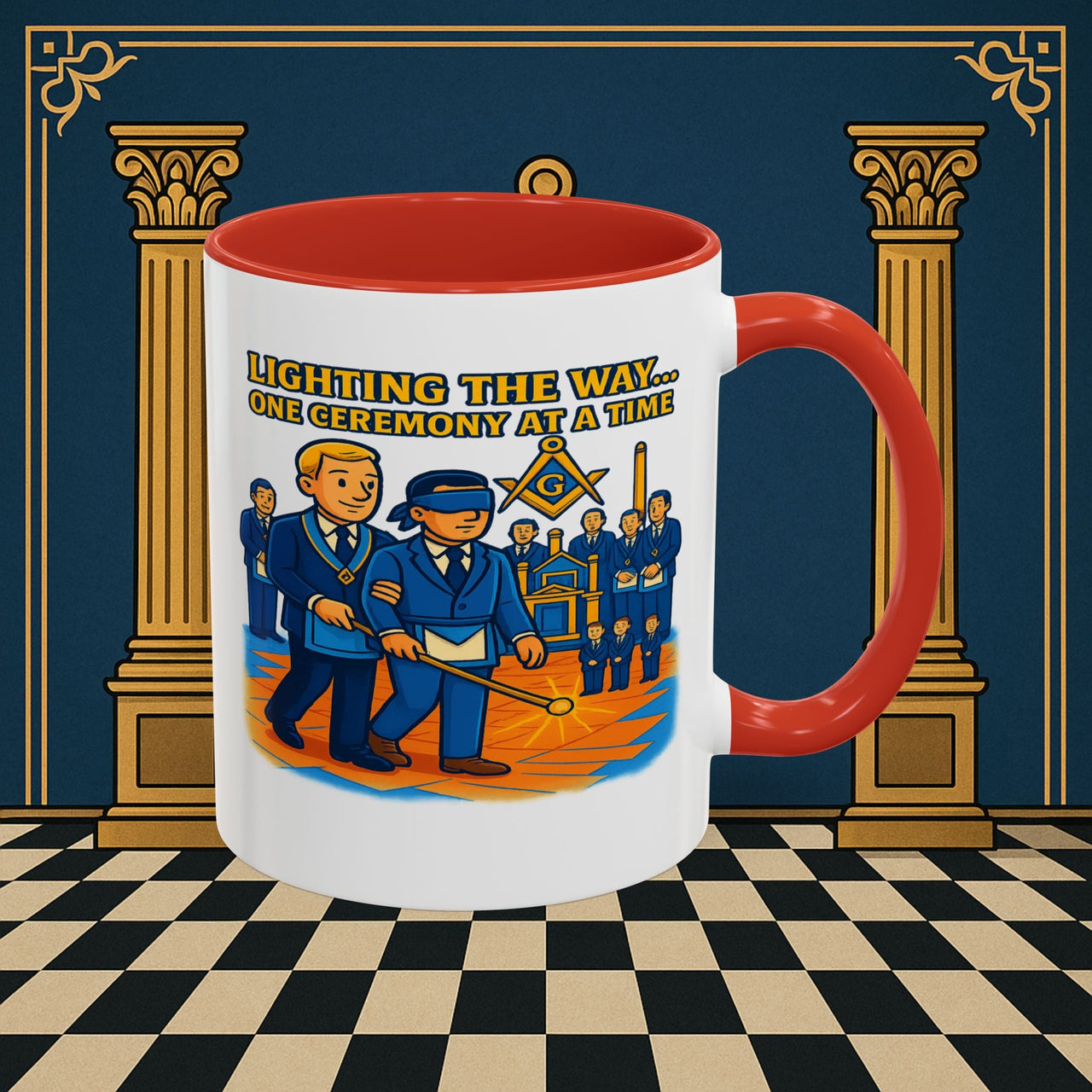 Masonic Mugs - Illuminated Brotherhood - Senior Deacon Printify