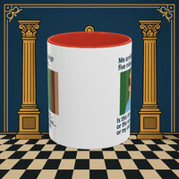 Masonic Mugs Ready to Go – Five Minutes Late (Accent Coloured 11oz Mug) Printify