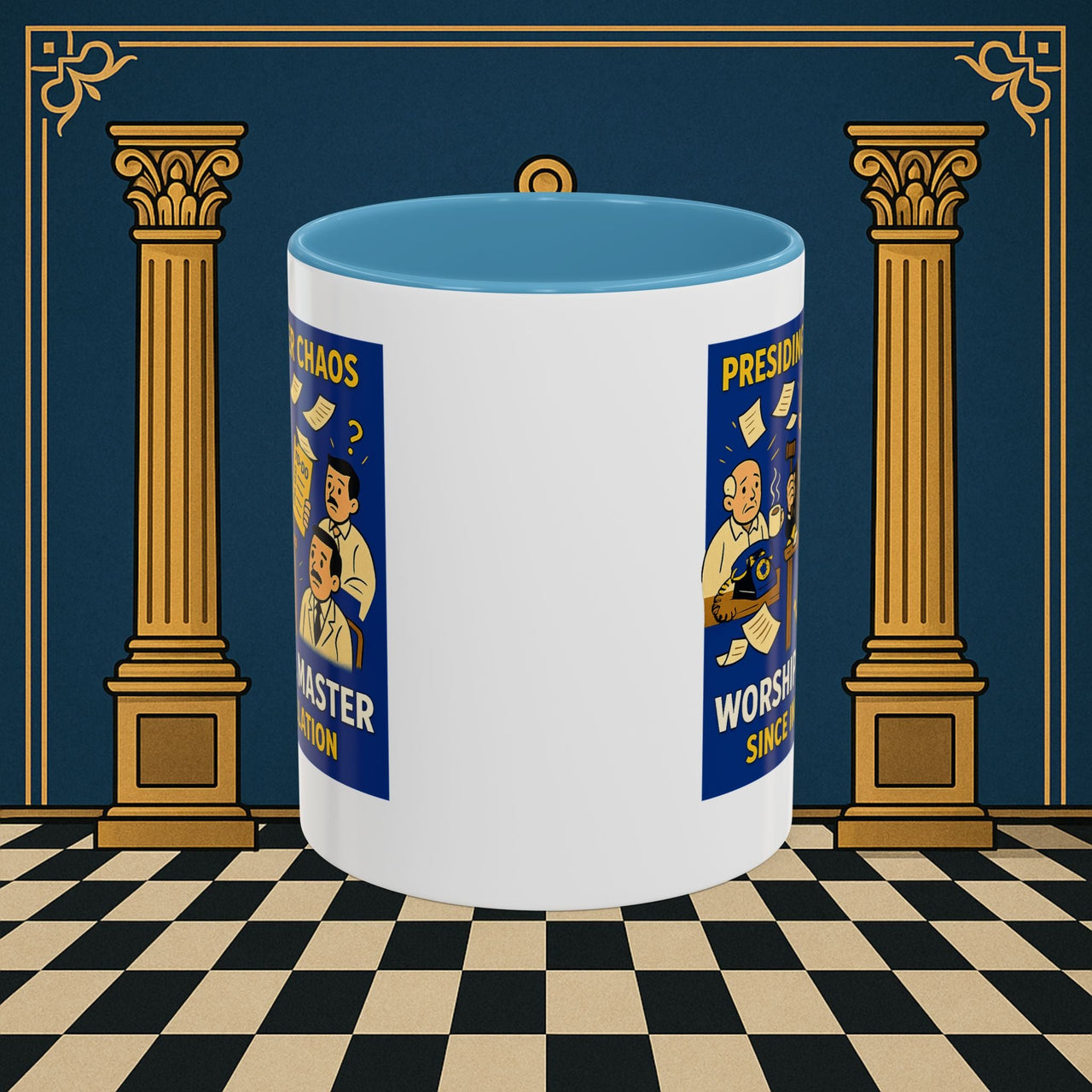 Masonic Mugs - Leadership Labyrinth - Worshipful Master Printify
