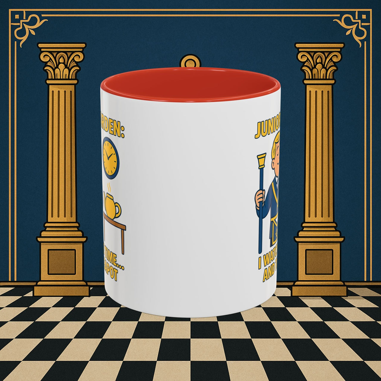 Masonic Mugs - Masonic Moments: Lodge Officer's Tea Time, Junior Warden Printify