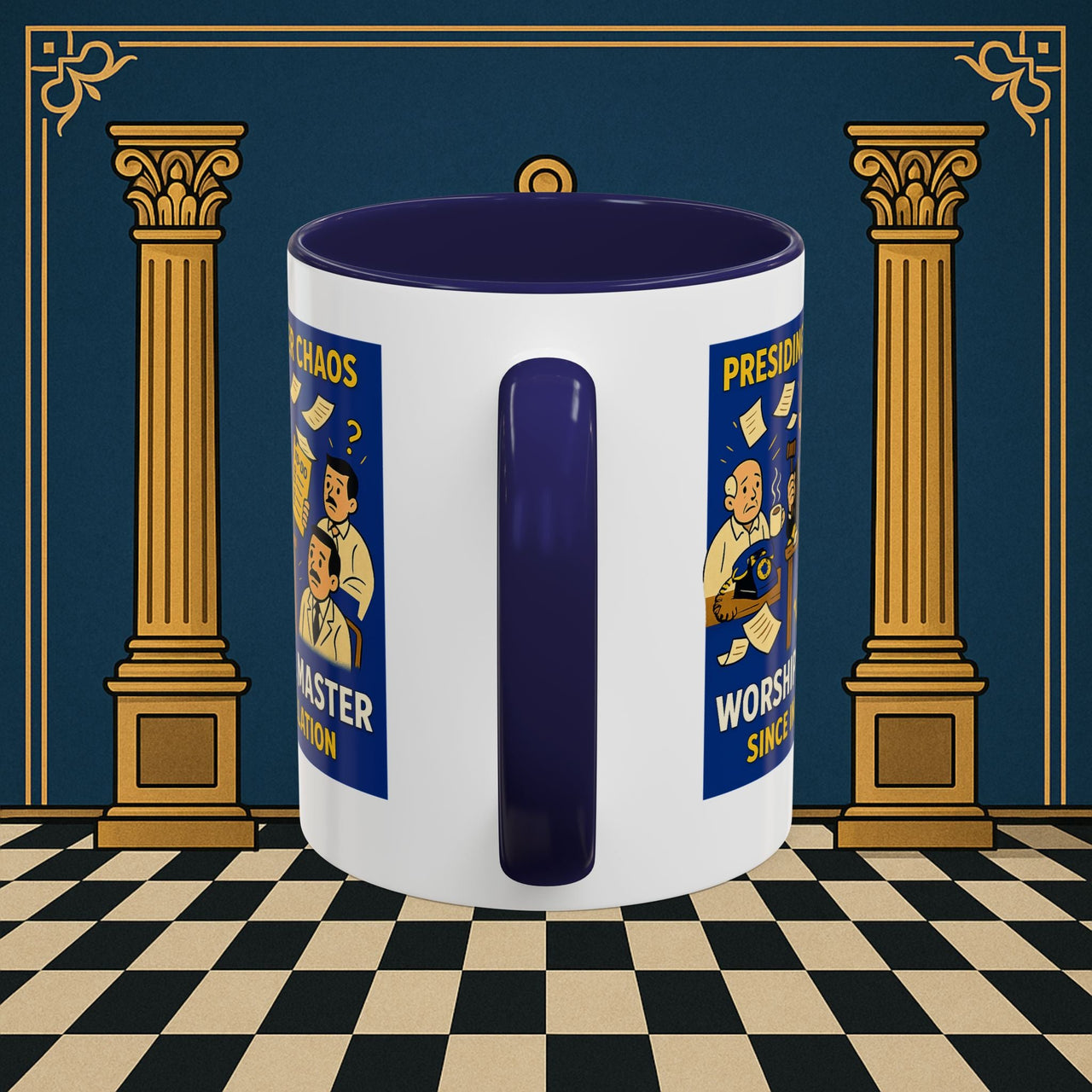 Masonic Mugs - Leadership Labyrinth - Worshipful Master Printify