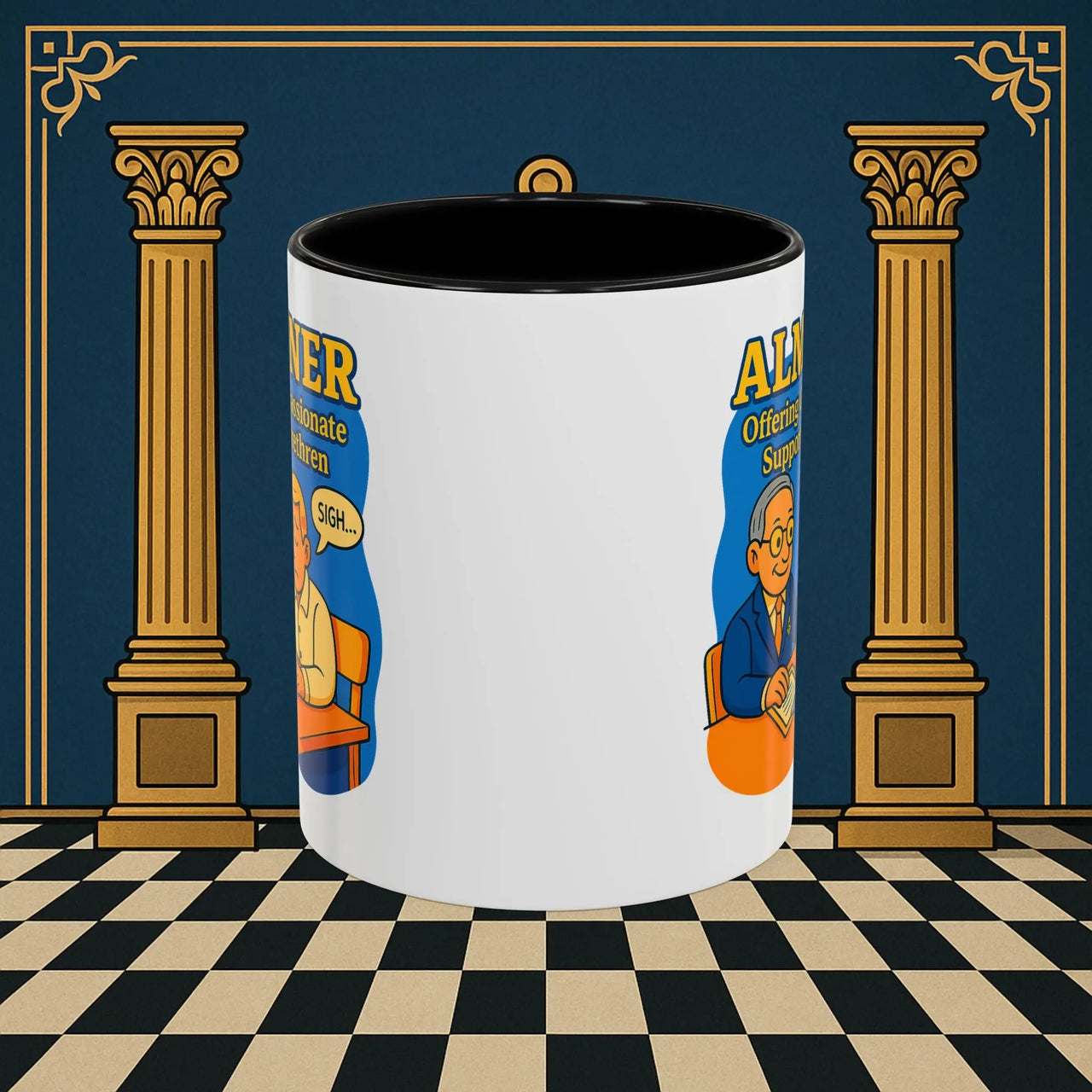 Masonic Mugs - Bureaucratic Empathy - Almoner Printify