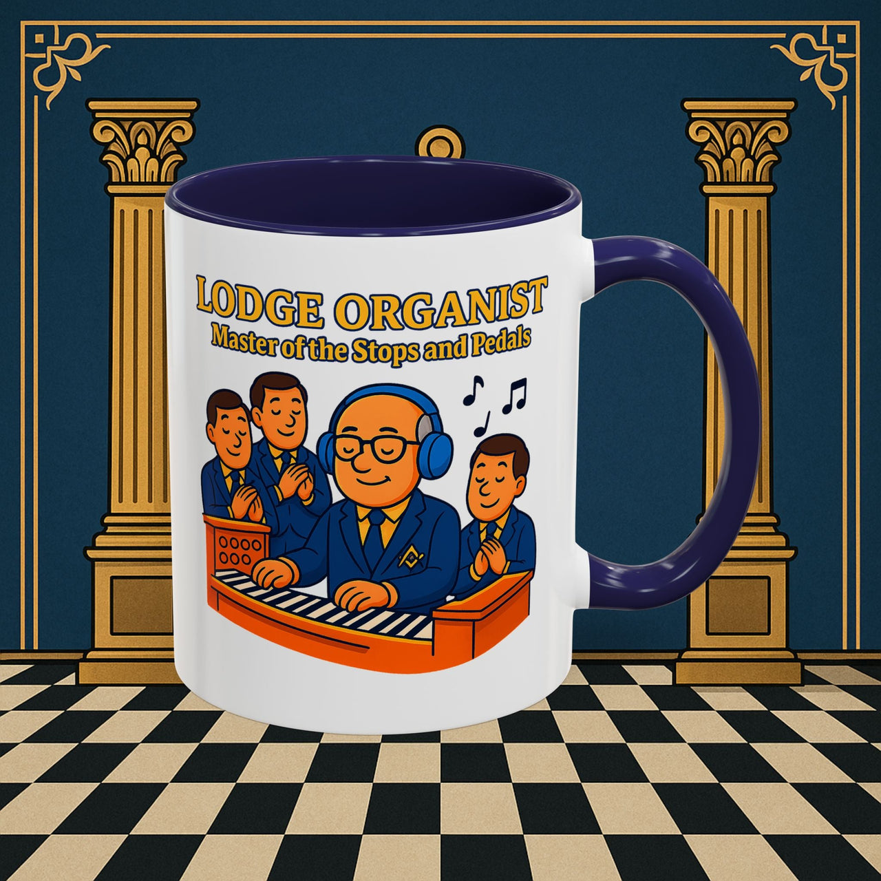 Masonic Mugs - Lodge Maestro - Organist Printify