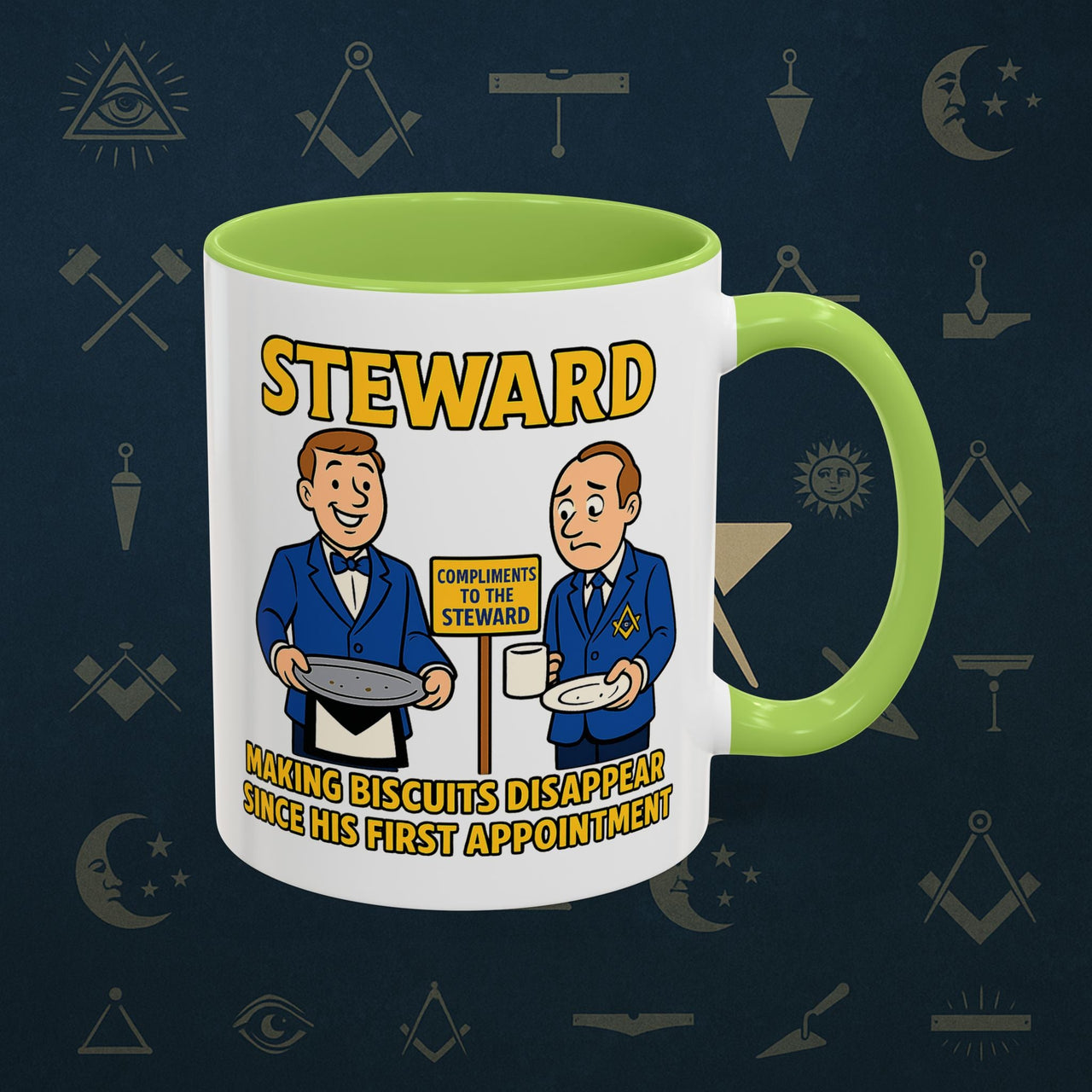 Masonic Mugs - Vanishing Biscuits - Steward Printify