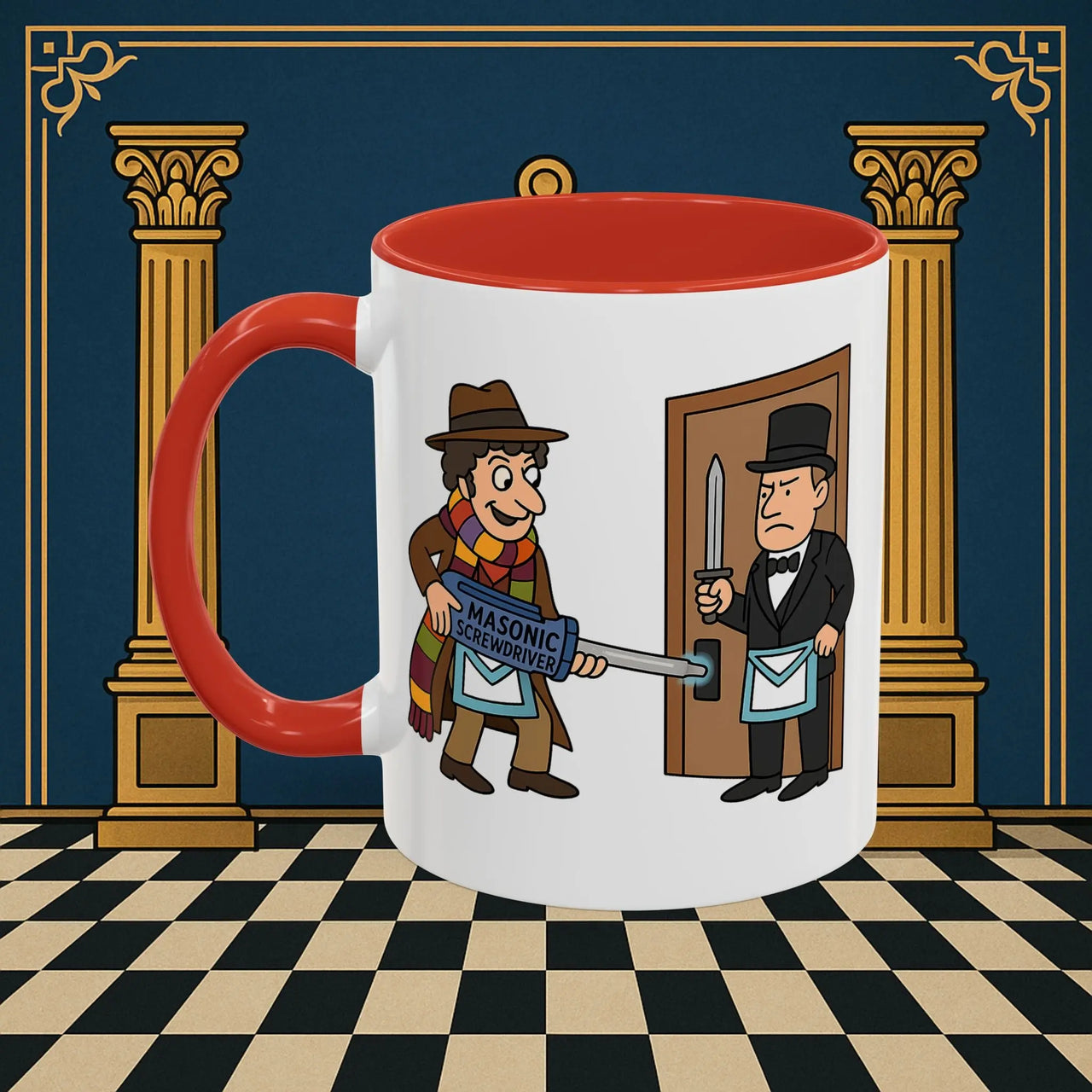 Masonic Mugs – Master of Improvisation (Accent Coloured 11oz Mug) Printify