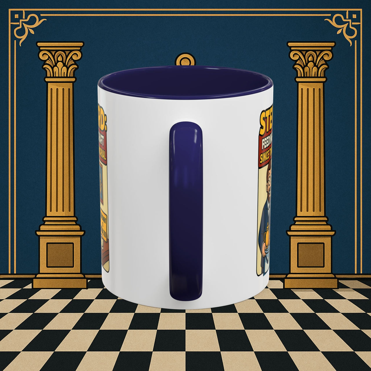 Masonic Mugs - Feeding Freemasonry's Fellowship - Steward Printify