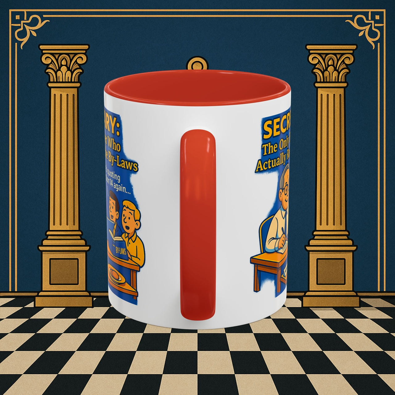 Masonic Mugs - Bureaucratic Bliss - Secretary Printify