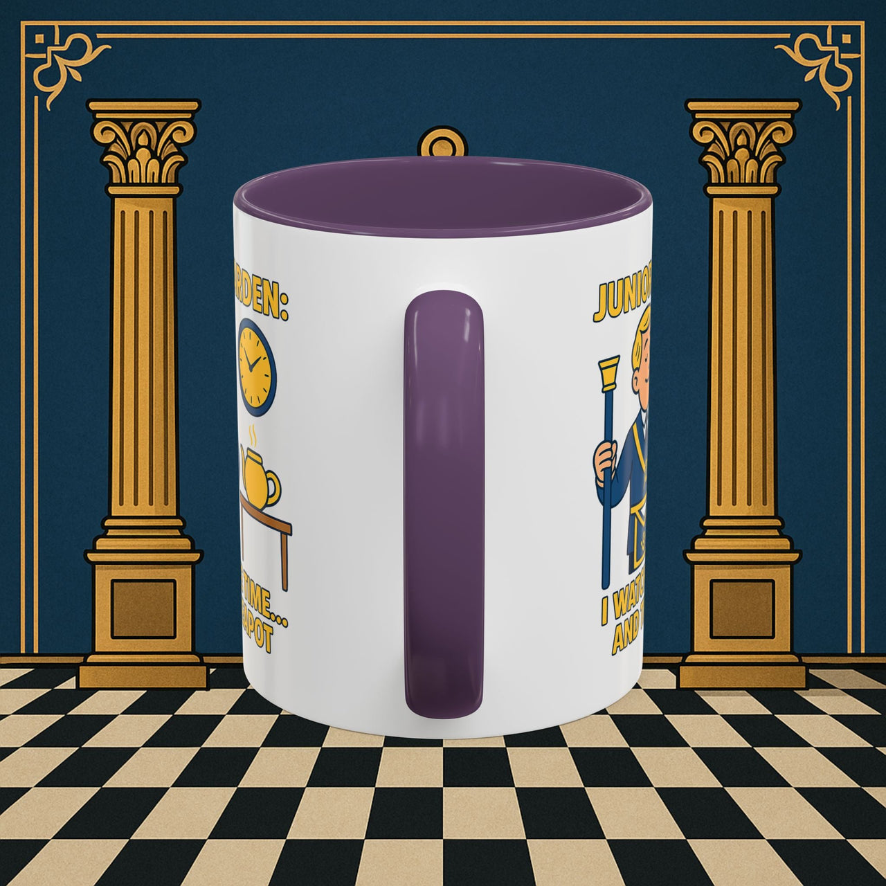 Masonic Mugs - Masonic Moments: Lodge Officer's Tea Time, Junior Warden Printify