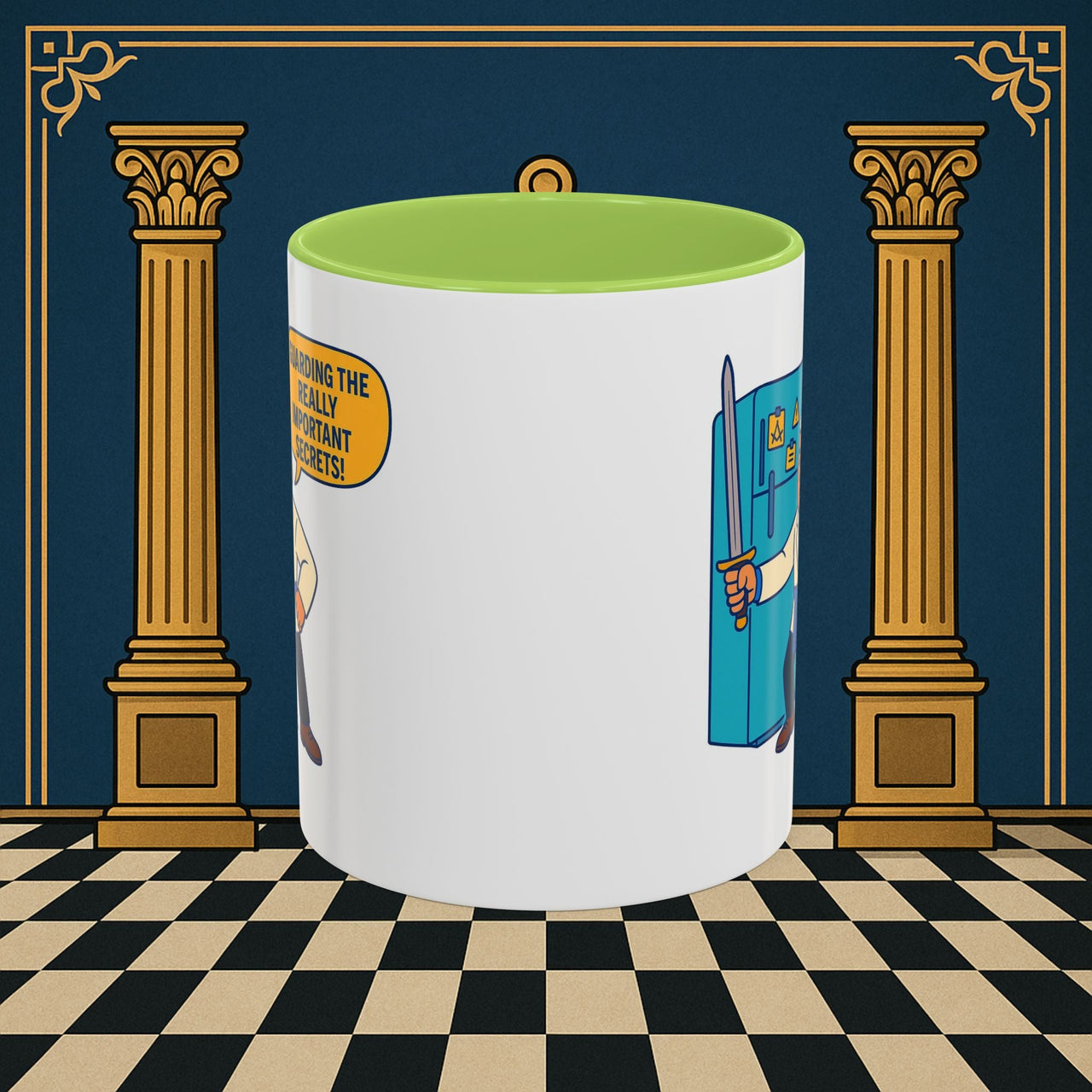 Masonic Mugs - Top Secret Fridge - Tyler Printify