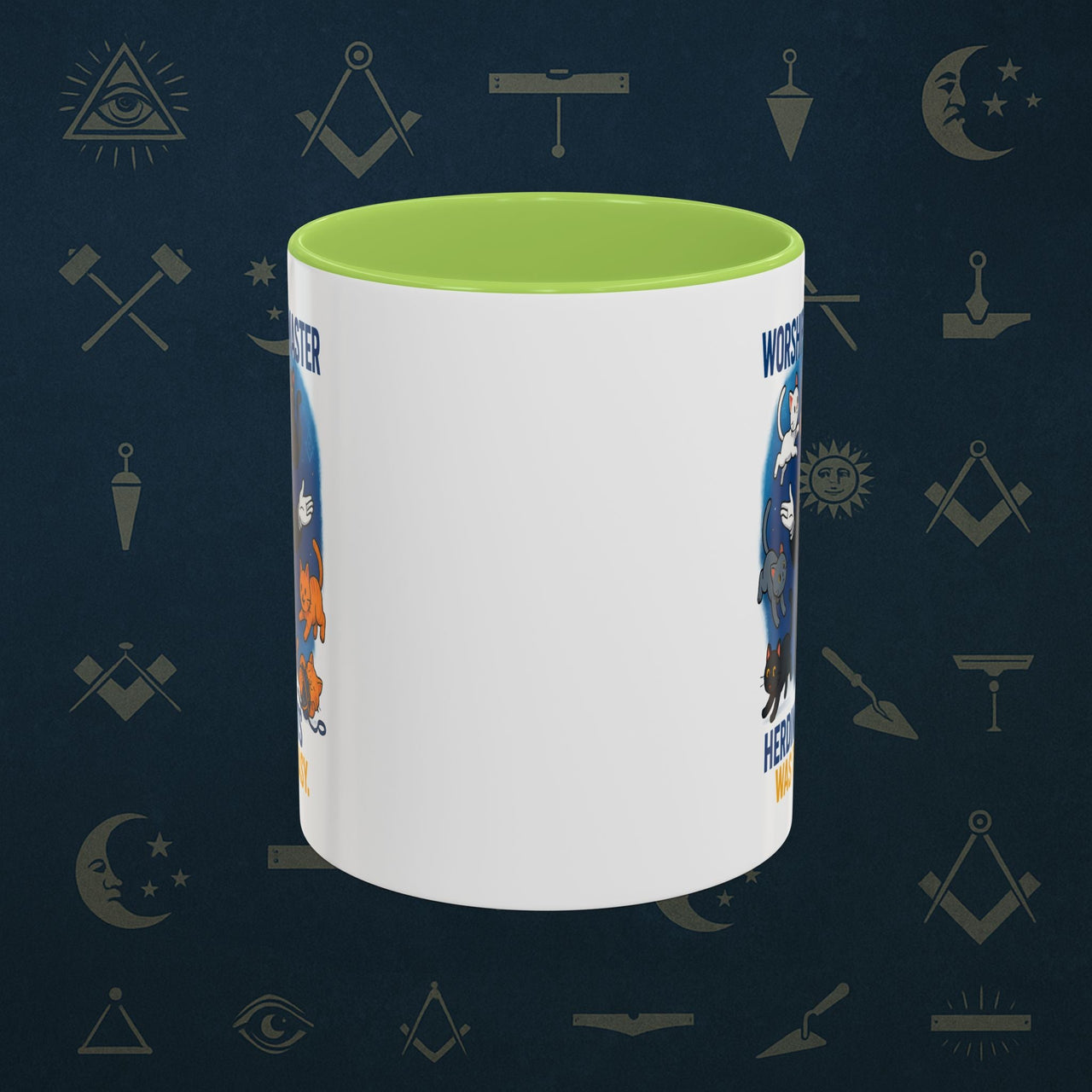 Masonic Mugs - Masonic Cats Assemble - Worshipful Master Printify