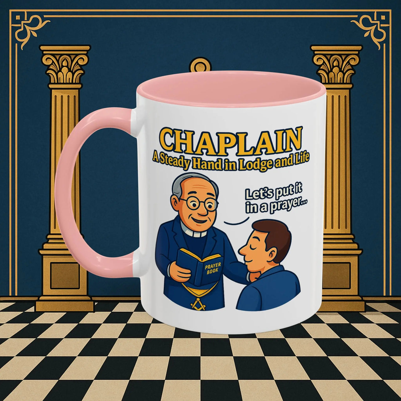 Masonic Mugs - Divine Guidance - Chaplain Printify