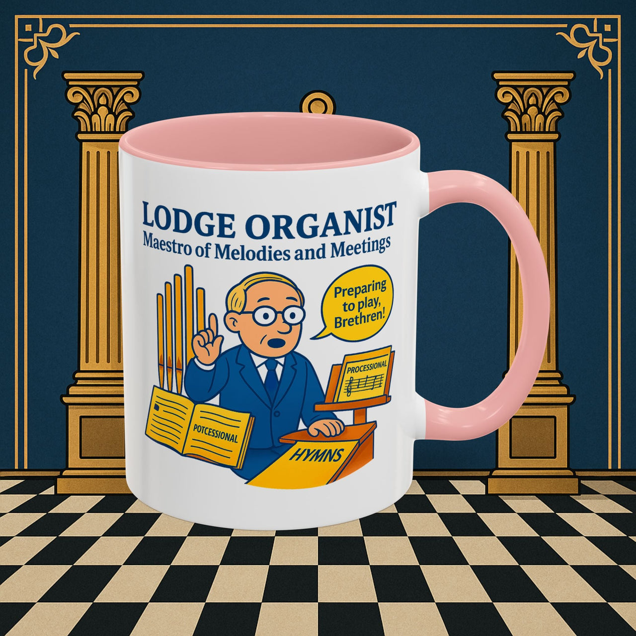 Masonic Mugs - Maestro of Melodies - Organist Printify