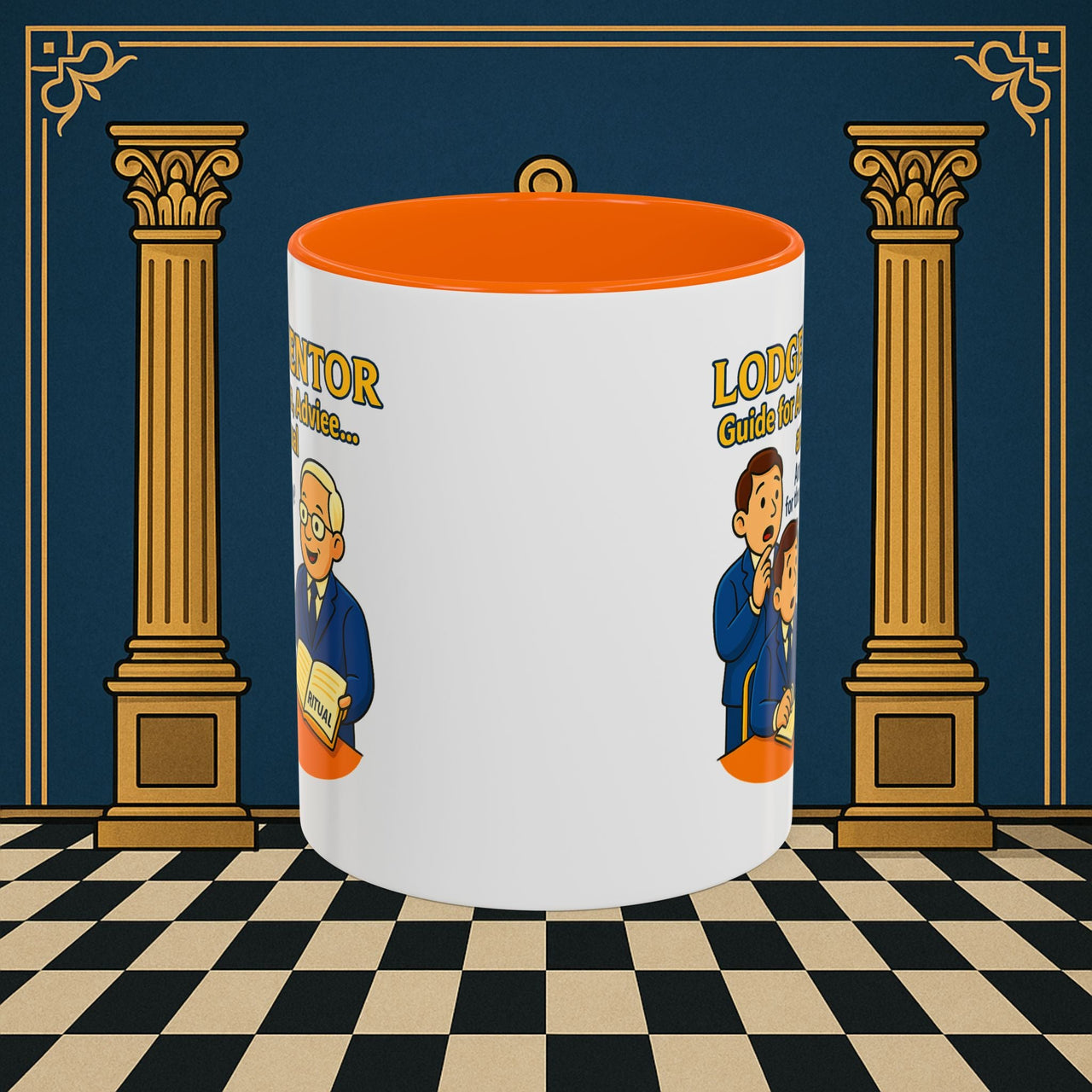 Masonic Mugs - Lodge Mentor: Fraternal Ritual Guidance, Lodge Mentor Printify