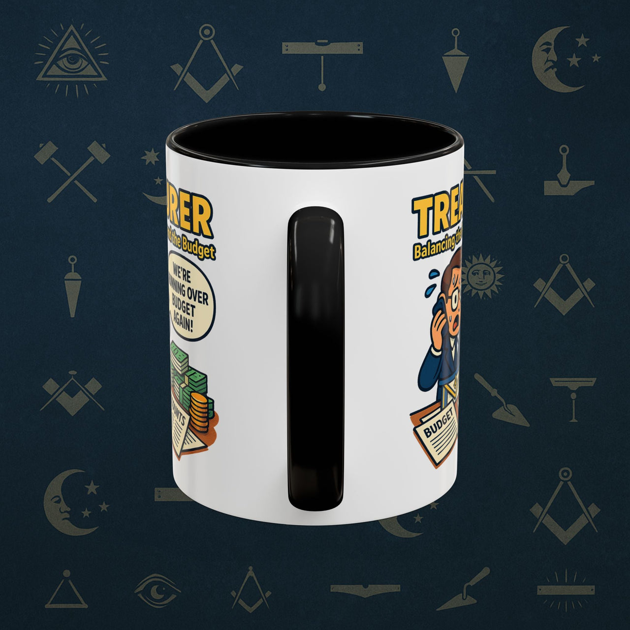 Masonic Mugs - Budget Blues - Treasurer Printify