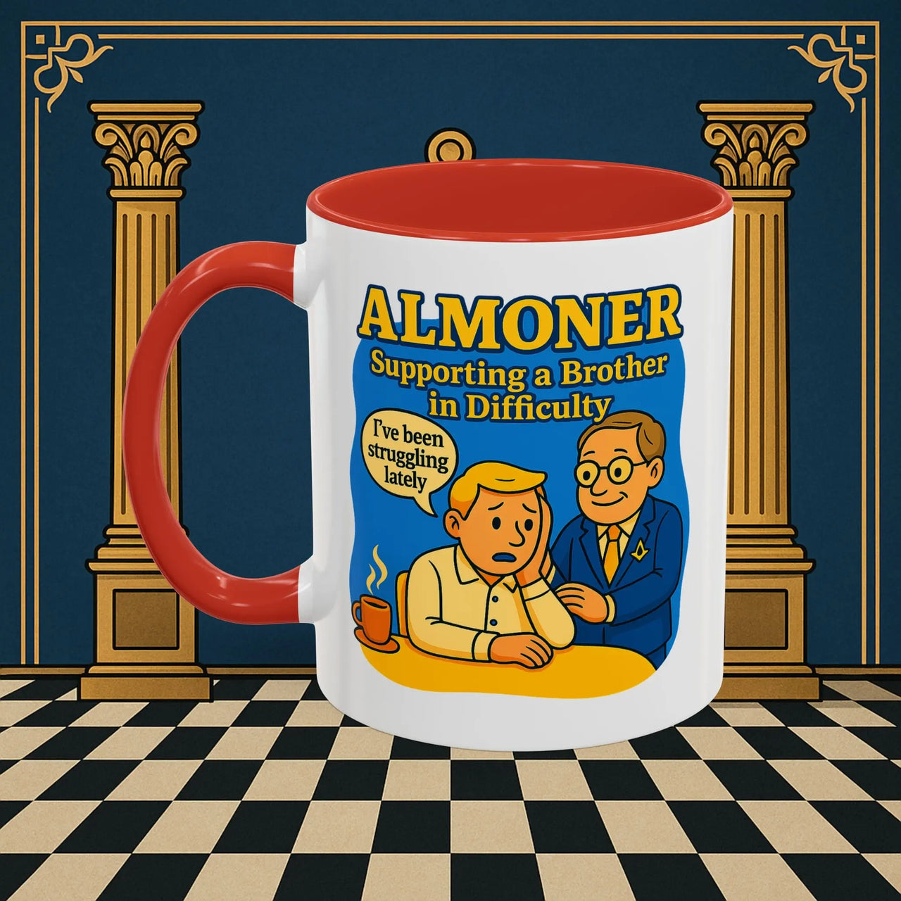 Masonic Mugs - Almoner's Assist - Almoner Printify