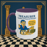 Masonic Mugs - Treasurer's Tally - Treasurer Printify