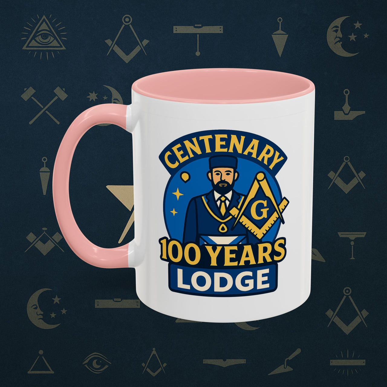 Masonic Mugs - Centennial Brotherhood - 100 years lodge anniversary Printify