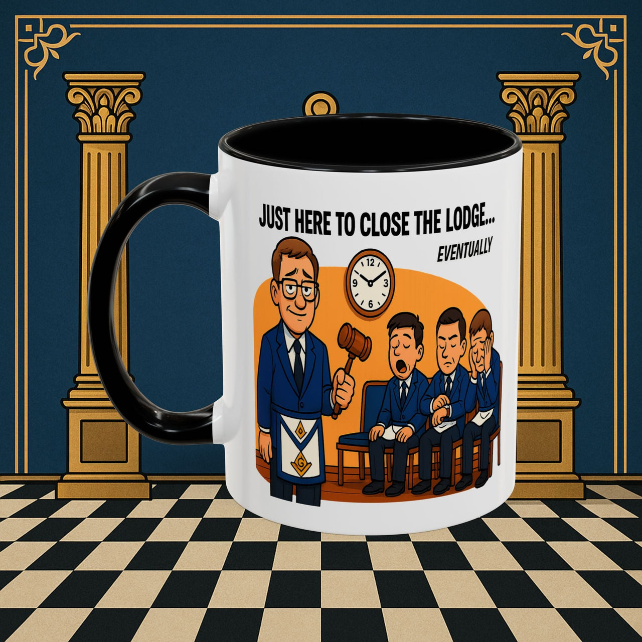 Masonic Mugs - Lodge of Endless Deliberation - Senior Warden Printify
