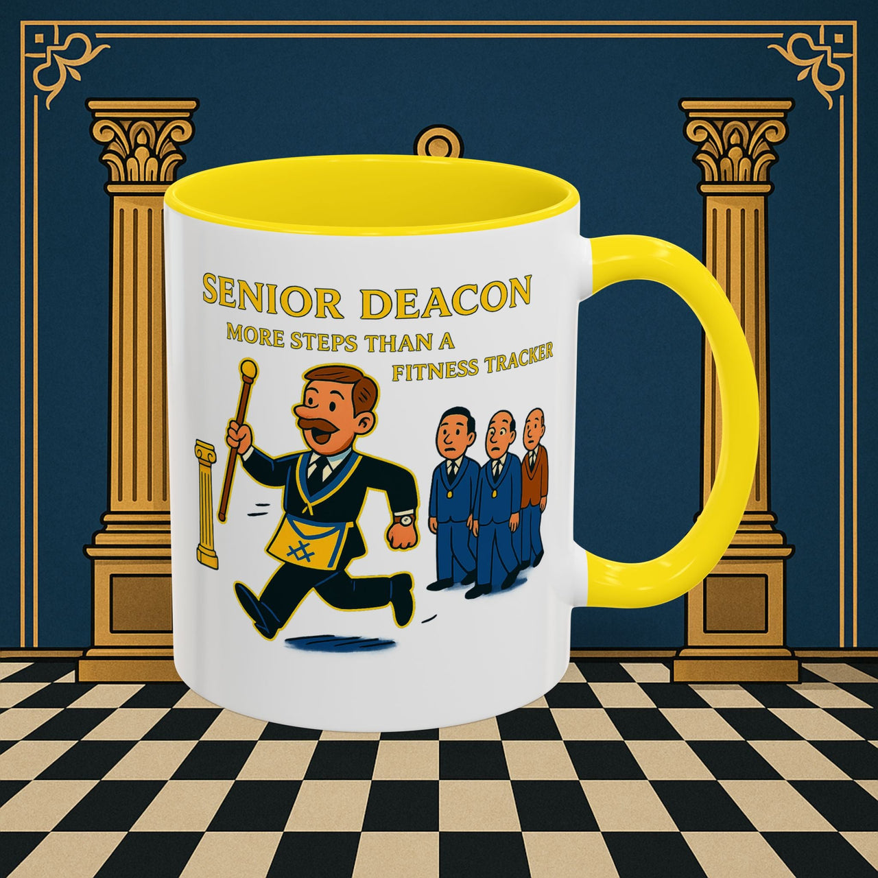 Masonic Mugs - Stepping Out - Senior Deacon Printify