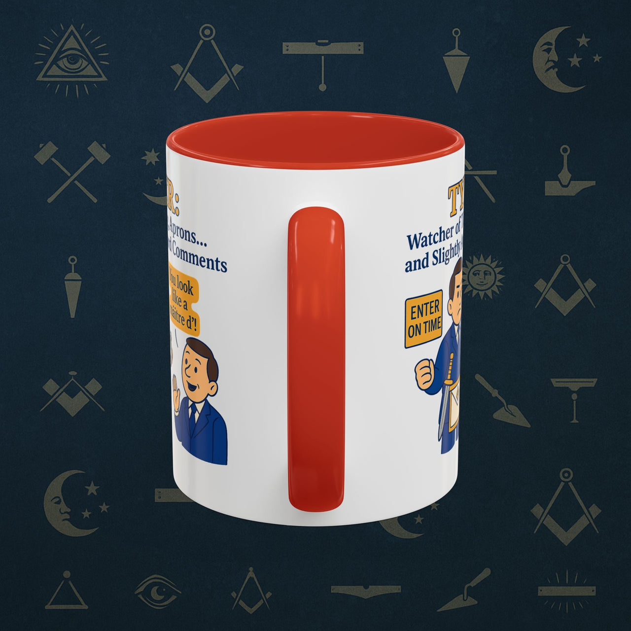 Masonic Mugs - Tyler's Awkward Moment - Tyler Printify