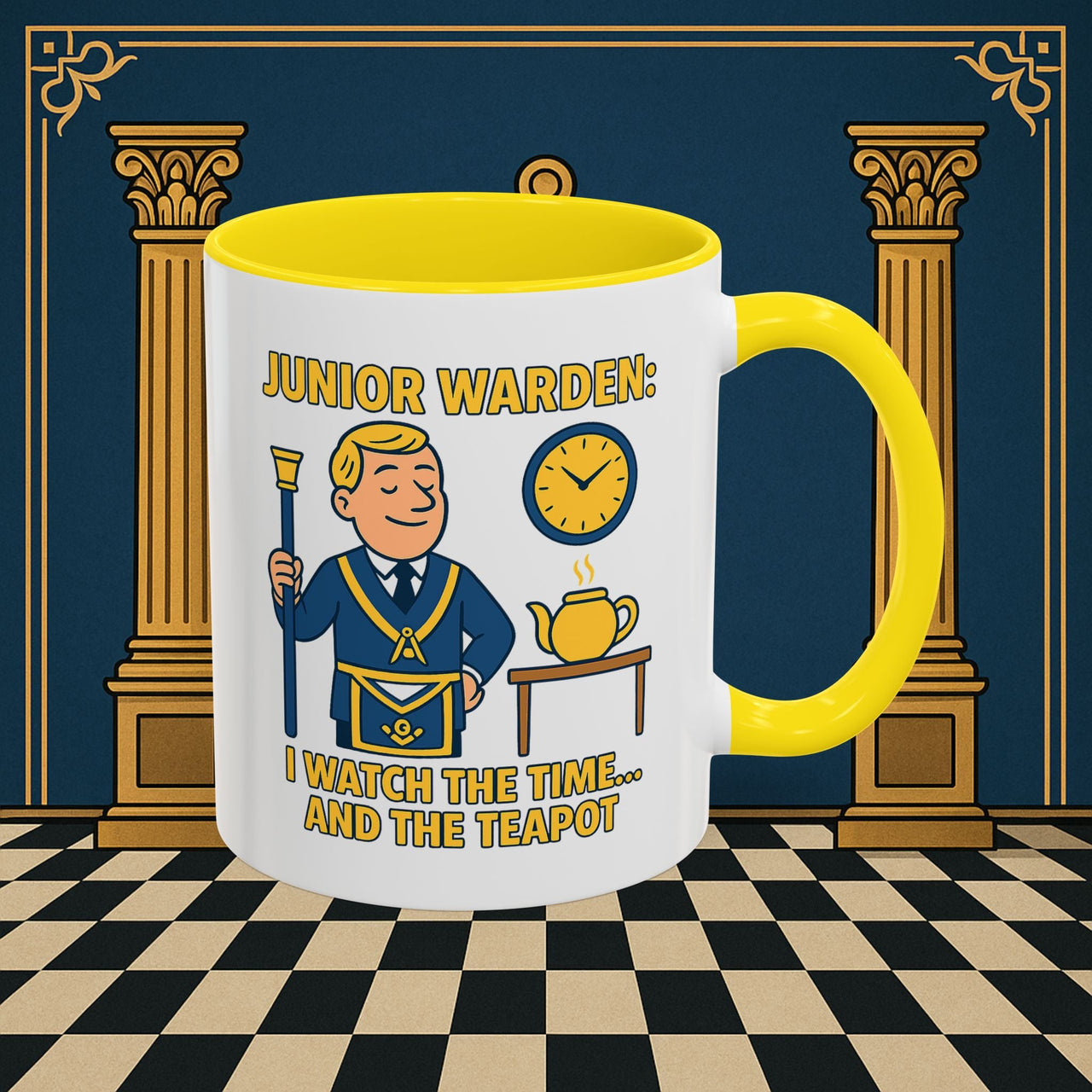 Masonic Mugs - Masonic Moments: Lodge Officer's Tea Time, Junior Warden Printify