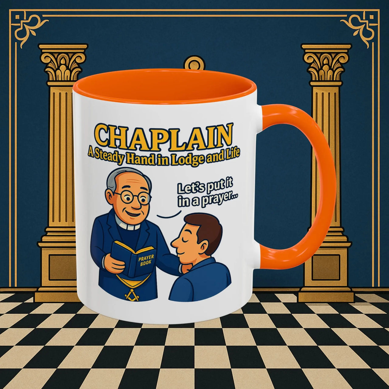 Masonic Mugs - Divine Guidance - Chaplain Printify