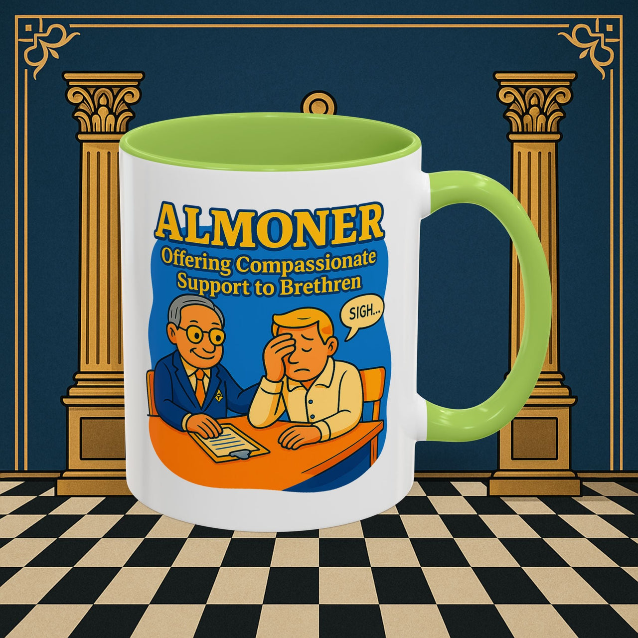 Masonic Mugs - Bureaucratic Empathy - Almoner Printify