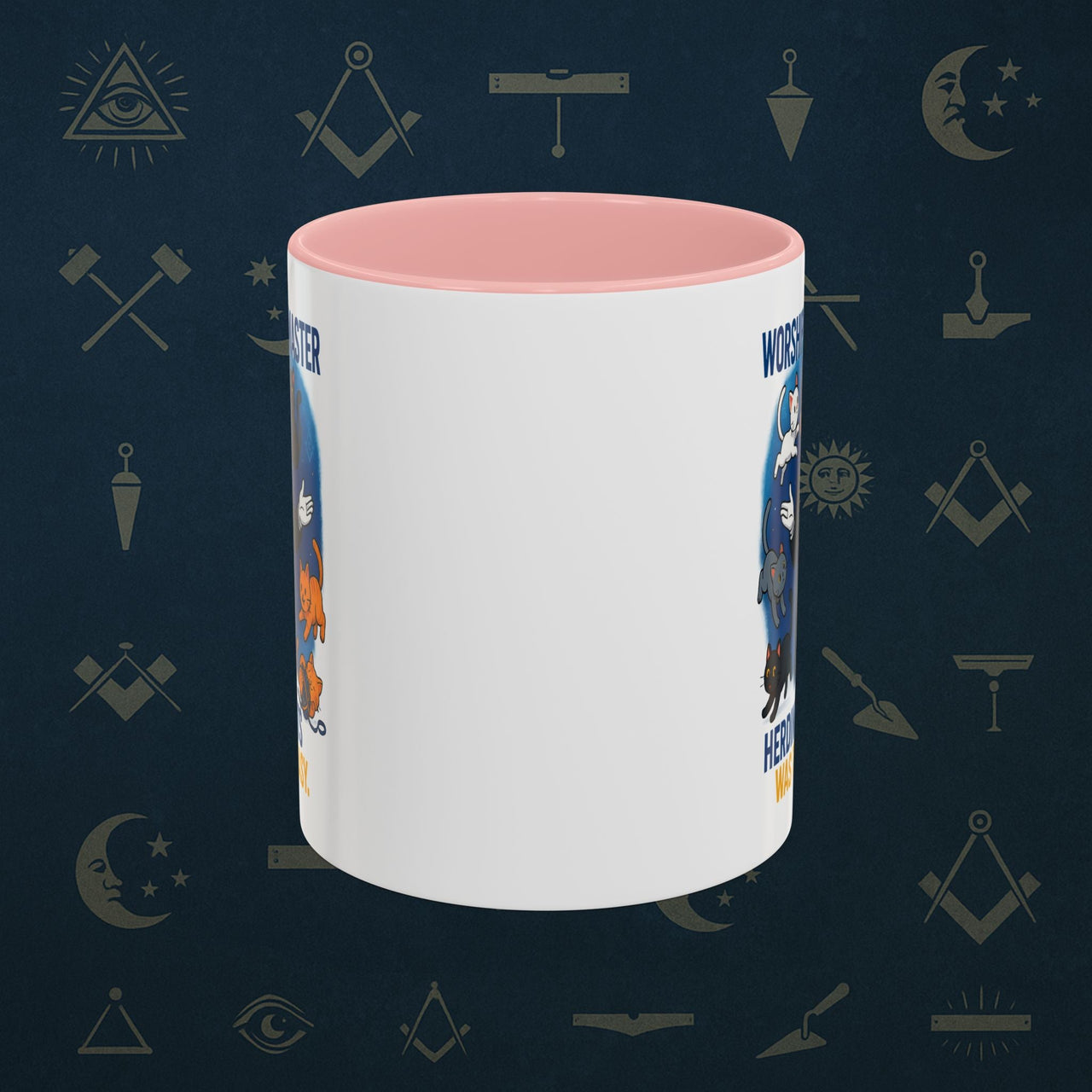 Masonic Mugs - Masonic Cats Assemble - Worshipful Master Printify