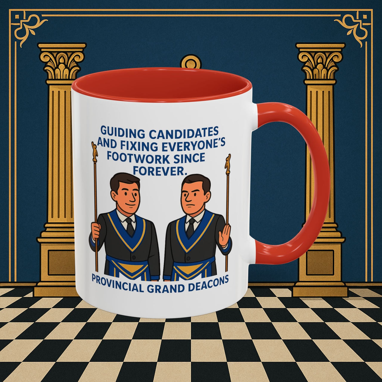 Masonic Mugs - Guiding Light of Masonic Tradition - Provincial Grand Deacons Printify
