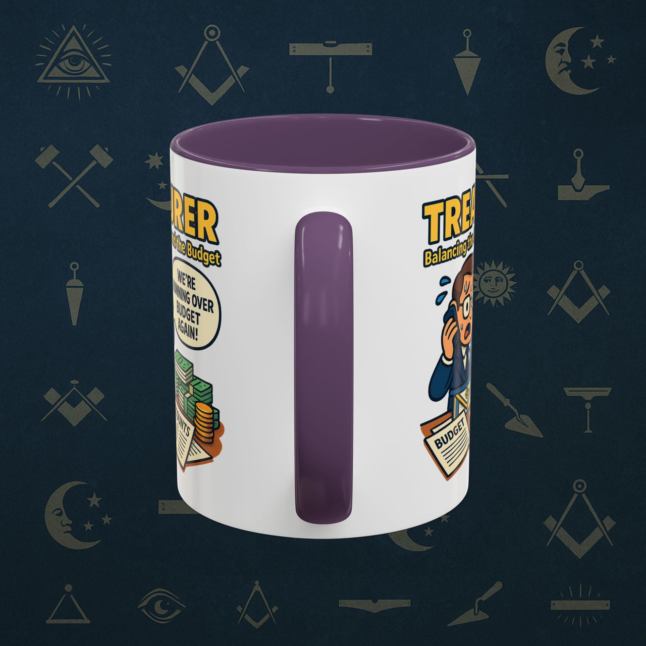 Masonic Mugs - Budget Blues - Treasurer Printify