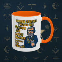 Masonic Mugs – Grumpy Old Past Master (Accent Coloured 11oz Mug) Printify