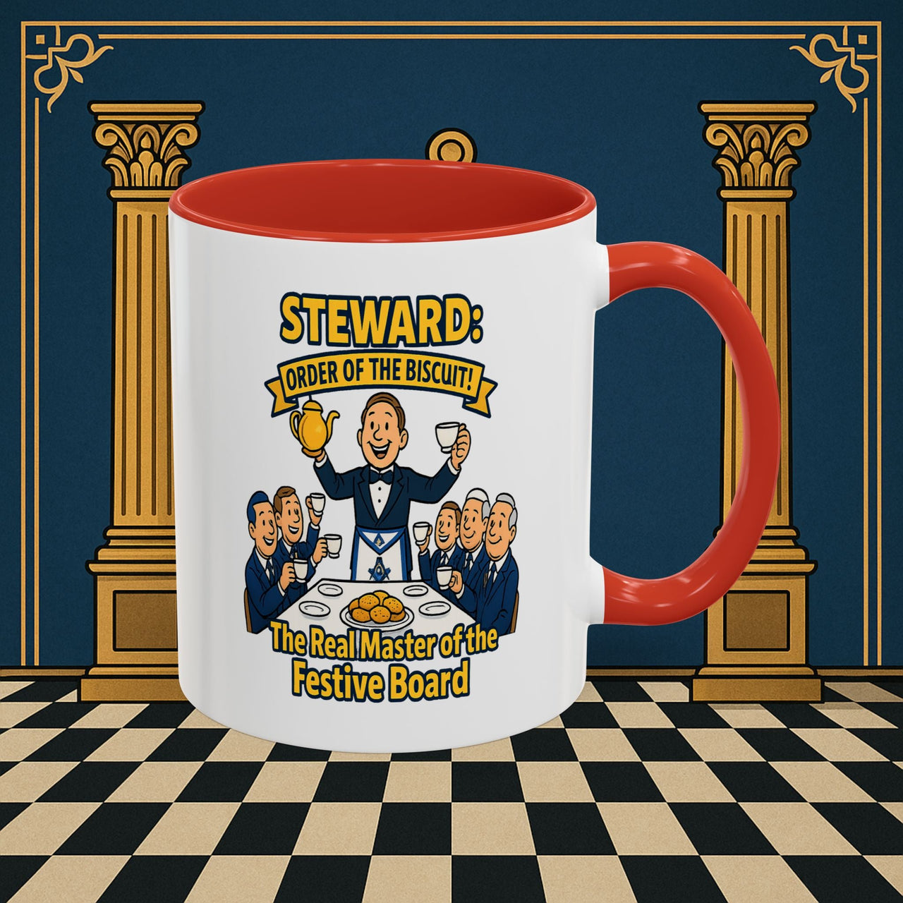 Masonic Mugs - Masonic Tea Party - Steward Printify