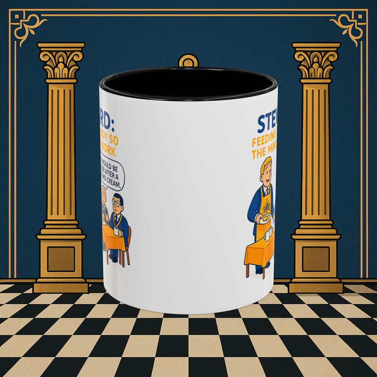 Masonic Mugs - Refreshment of Reason - Steward Printify