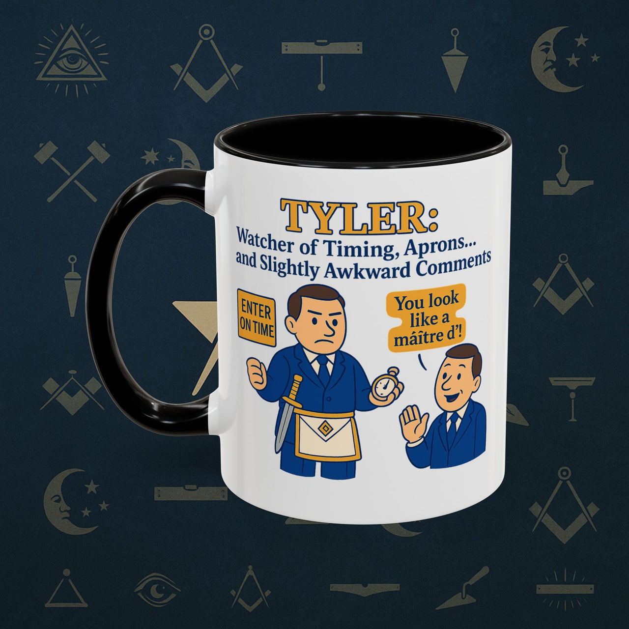 Masonic Mugs - Tyler's Awkward Moment - Tyler Printify