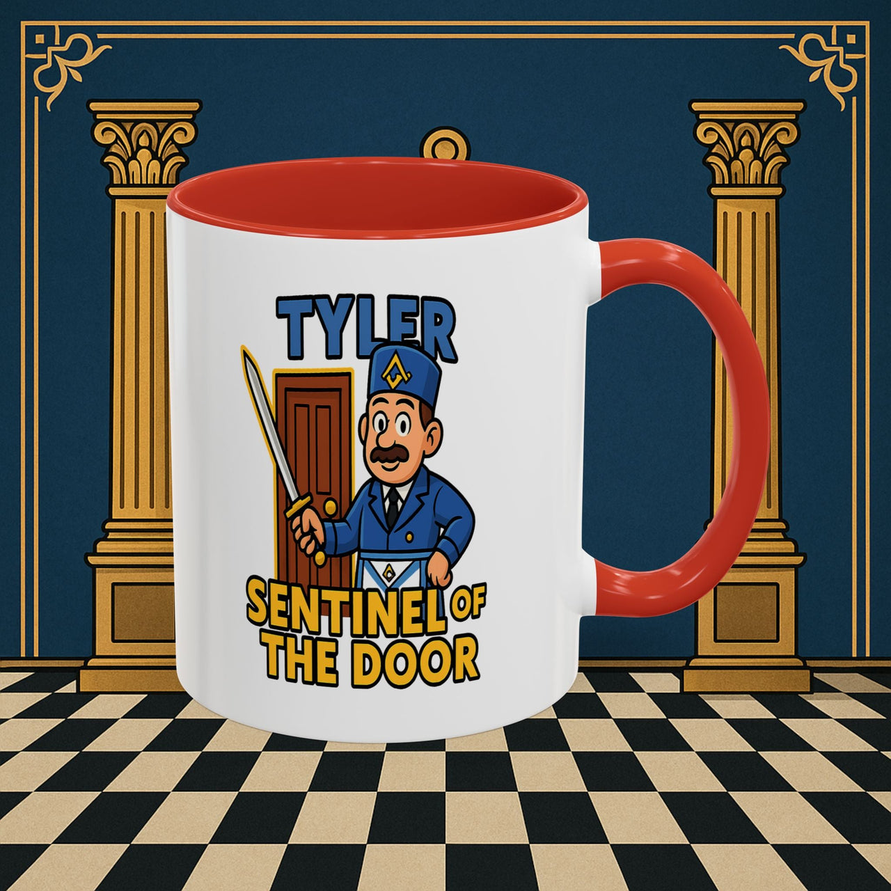 Masonic Mugs - Tyler's Watchful Guard - Tyler Printify