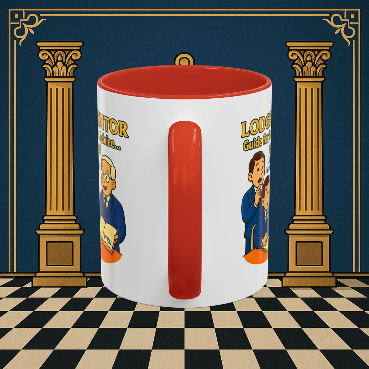 Masonic Mugs - Lodge Mentor: Fraternal Ritual Guidance, Lodge Mentor Printify