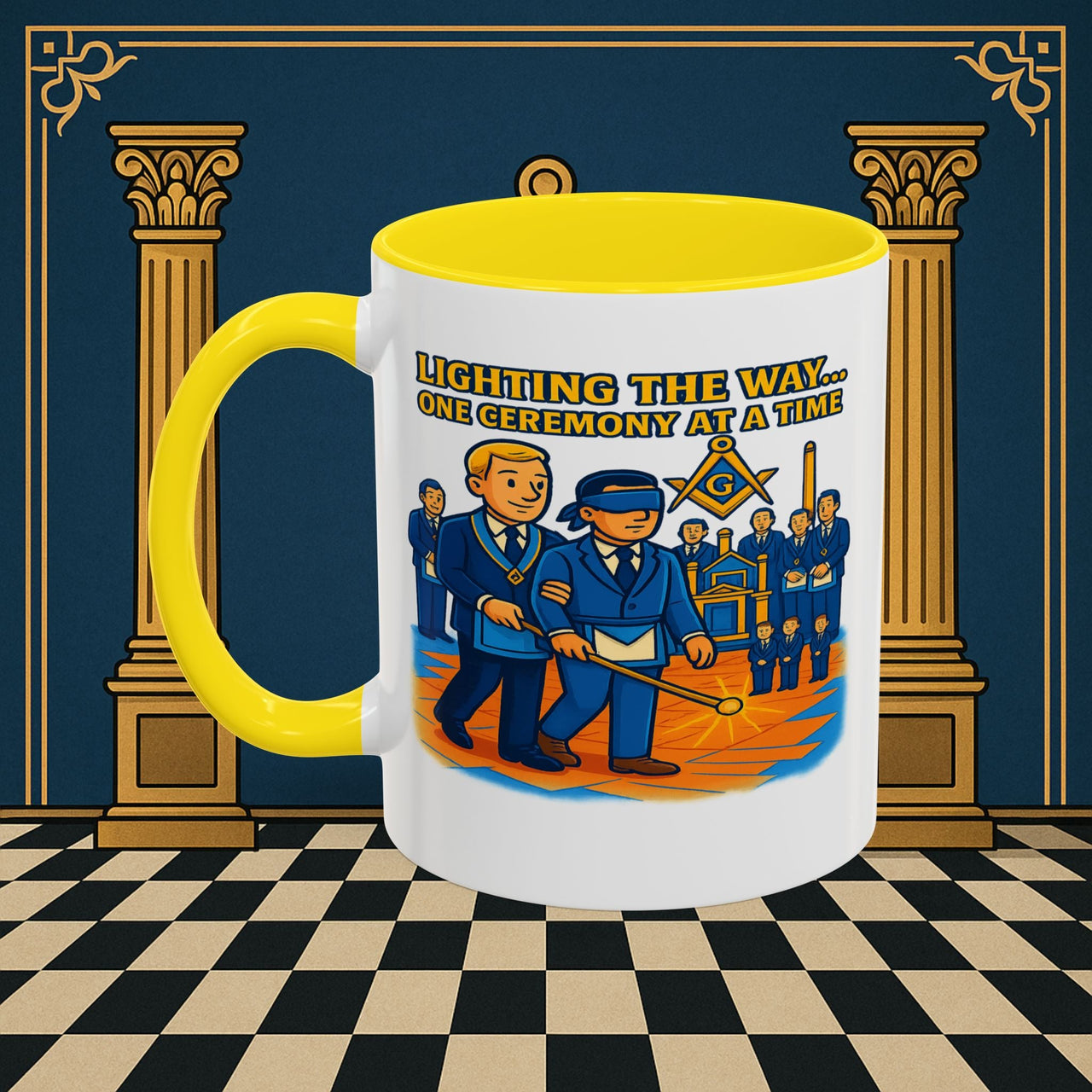 Masonic Mugs - Illuminated Brotherhood - Senior Deacon Printify
